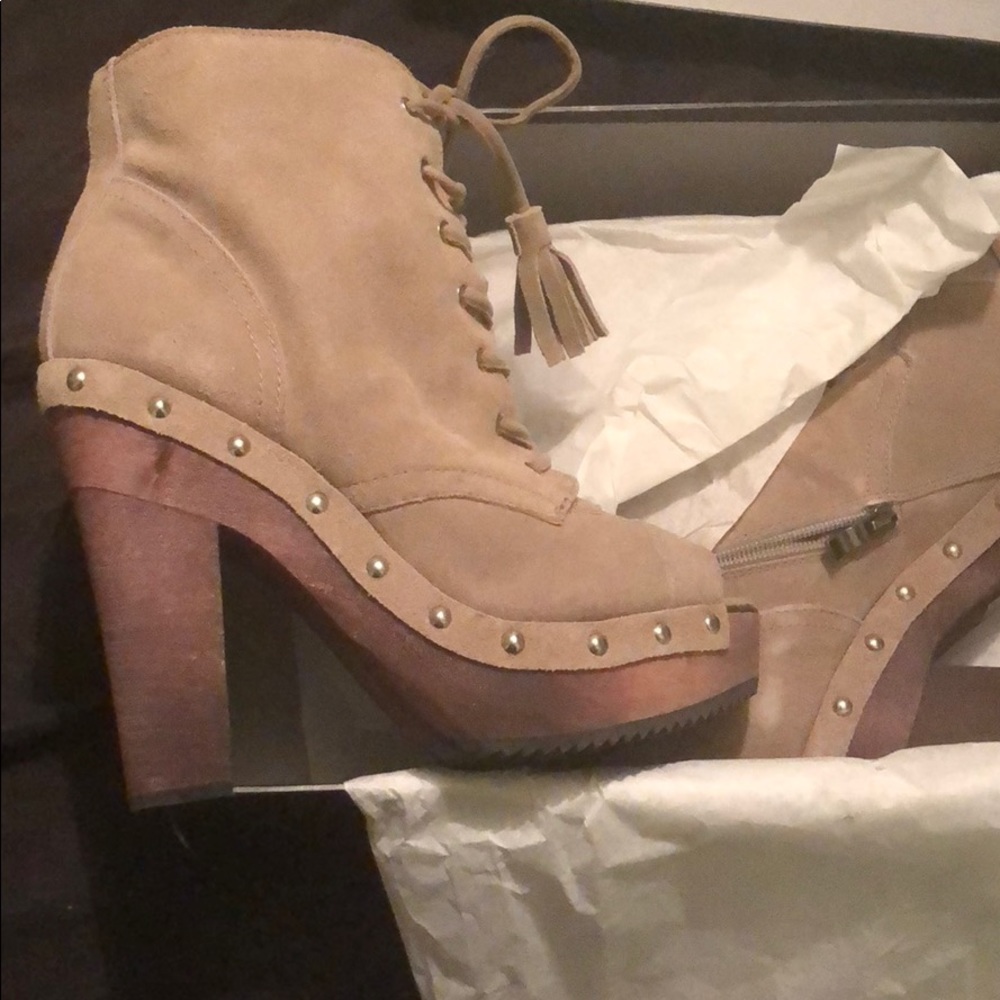 Open toe booties
